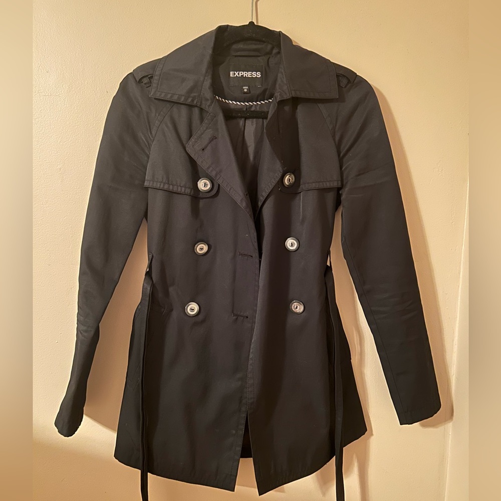 EXPRESS Black Trench Coat